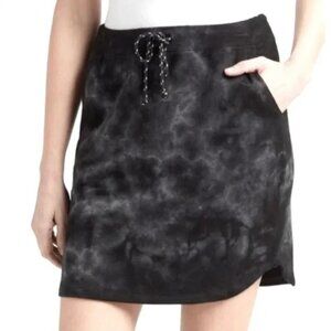 Sundry For Evereve Black Tie Dye Saturday Skirt, New With Tags Size Medium
